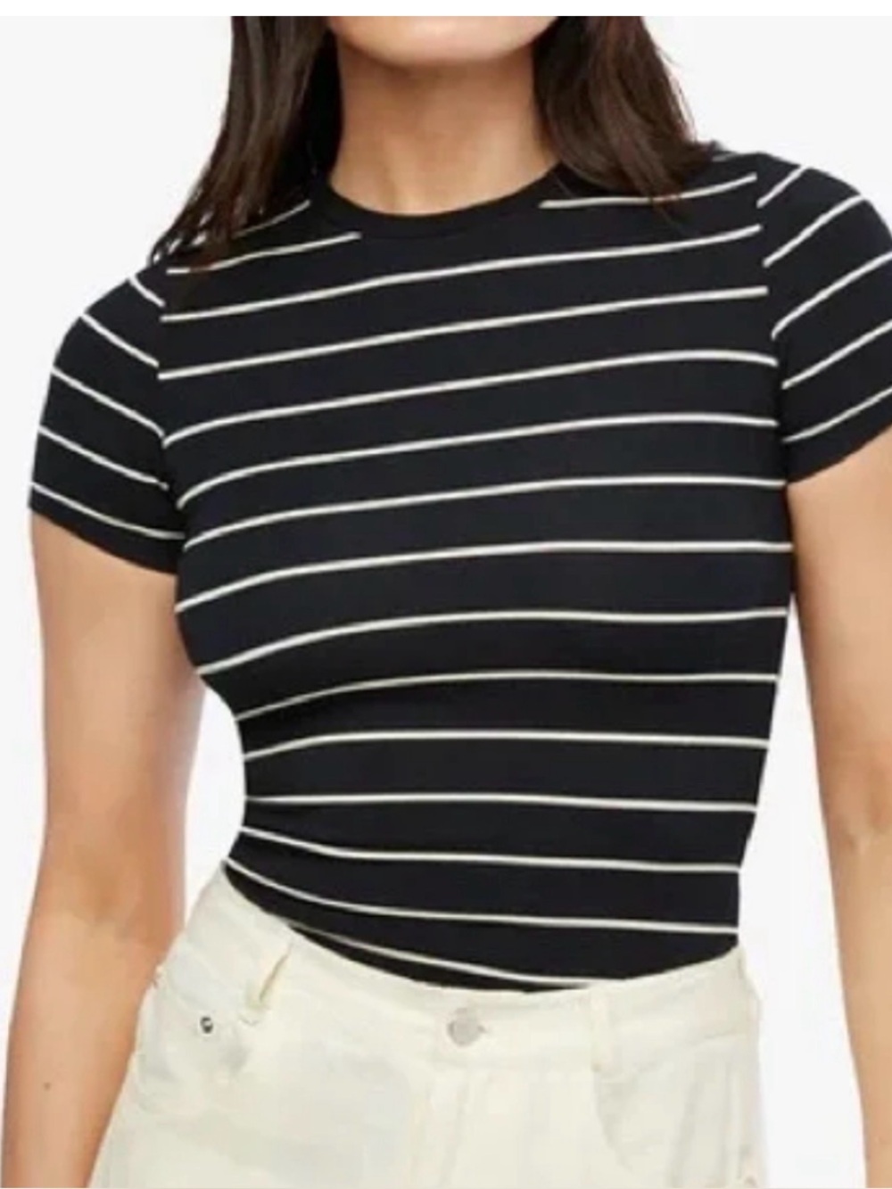 WeWoreWhat Fitter Crew Neck Top
